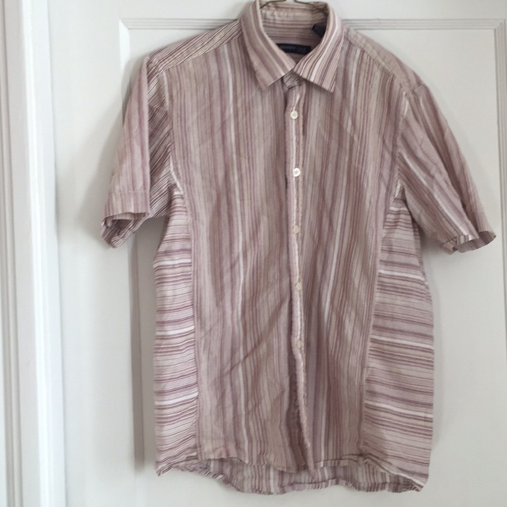 Kenneth Cole Men’s Short Sleeved Button Down Small